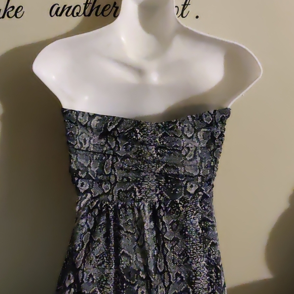 Reptile Snake Print Convertible Long Dress - Picture 8 of 11